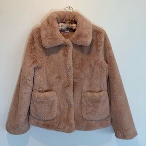 Skye’s The Limit Teddy Faux Fur Blush Jacket